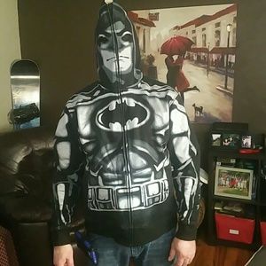 Batman hoodie with full face Size L unisex